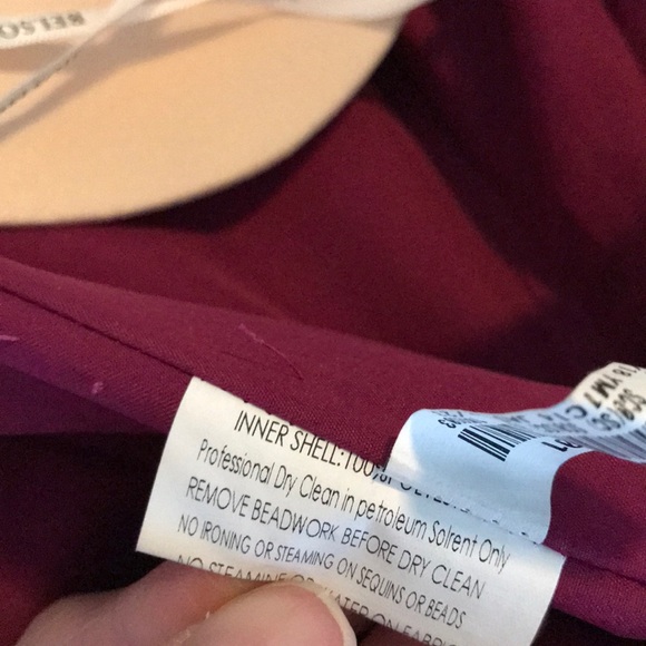 Berry colored lace overlay dress - Picture 6 of 6